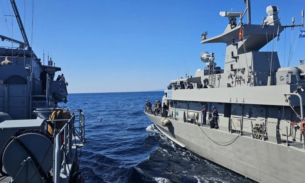 Συνεκπαίδευση του Ταχέως Περιπολικού Κατευθυνομένων Βλημάτων ΡΙΤΣΟΣ με Πλοίο της SNMG-2 (Εικόνες)
